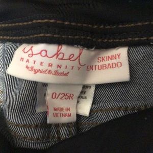 Dark Wash Maternity Skinny Jeans